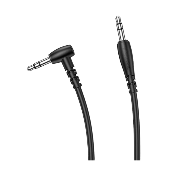 Кабель AUX Borofone BL10 Jack 3.5mm (m)-Jack 3.5mm (m) 2.0м ПВХ черный (1/63/252)