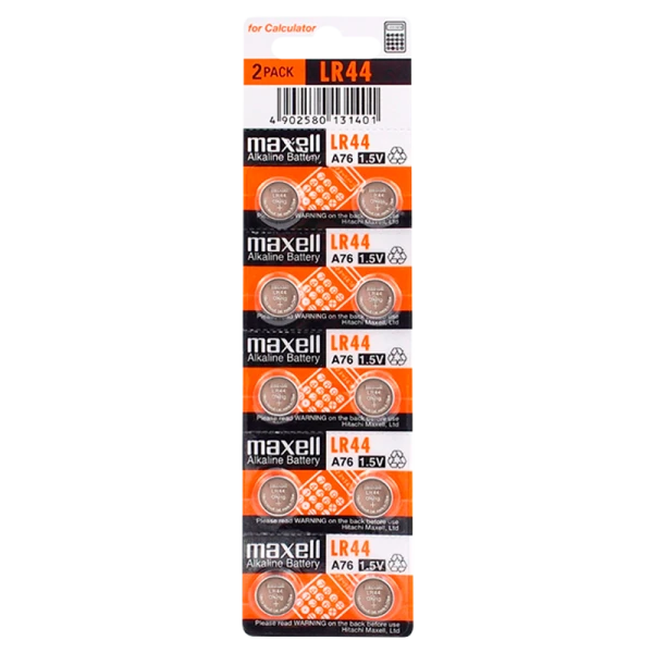 Батарейка Maxell G13/LR1154/LR44/357A/A76 BL10 Alkaline 1.5V (10/200/3600/7200)