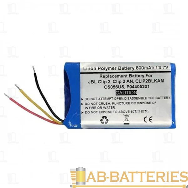 Аккумулятор ET для JBL CLIP 2 3.7В, 800мАч (1/10)