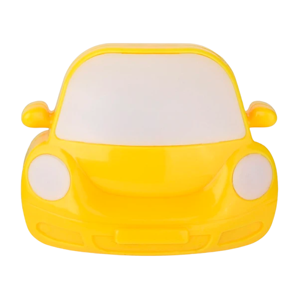 Ночник Camelion NL-196 "Машинка" 1LED 0.5W 220V в розетку с выключателем желтый (1/24/96)