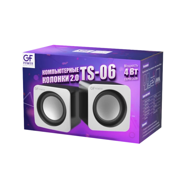 Колонки GFPower TS-06 4W белый (1/100)
