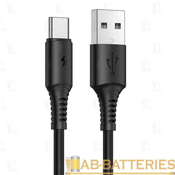Кабель Borofone BX47 USB (m)-Type-C (m) 1.0м 3.0A ПВХ черный (1/360)