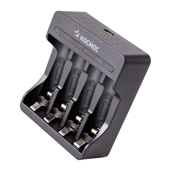 З/У для аккумуляторов Космос 903USB AA/AAA 4 слота+USB (1/80)