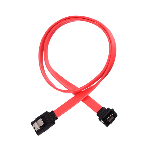 Кабель GoPower SATA (m)-SATA (m) 0.5м силикон ver.2.0 красный в пакете (1/250)