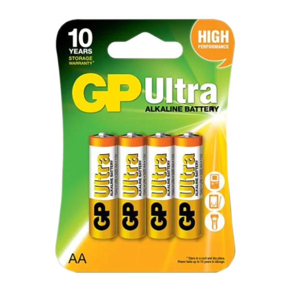 Батарейка GP ULTRA LR6 AA BL4 Alkaline 1.5V (4/40/160/320) R