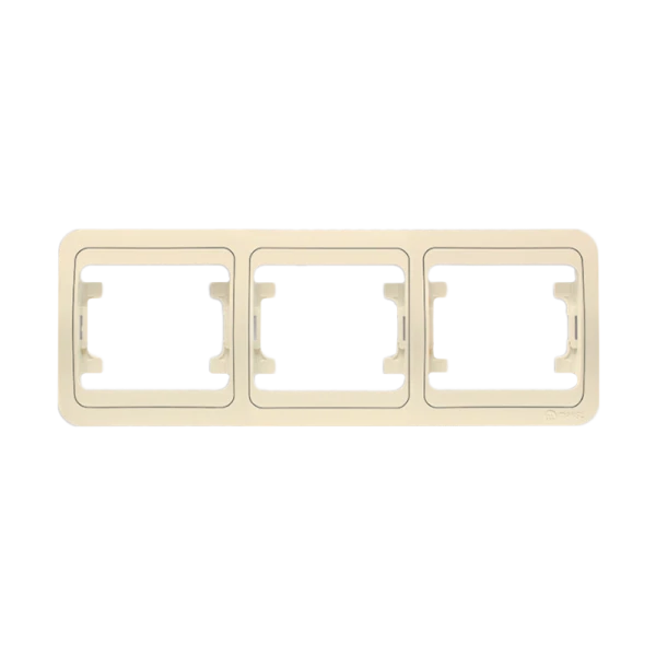 Рамка Makel Mimoza 3пост. кремовый 32013 (1/20)