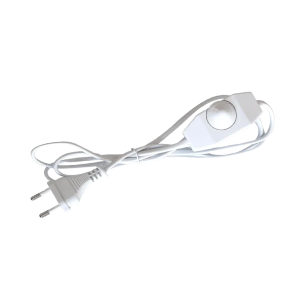 Кабель питания Прогресс для бра 1.7м 10A 2x0.5мм² с диммером белый (1/200)