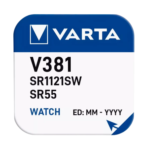 Батарейка Varta 381 (SR1120SW) BL1 Silver Oxide 1.55V (1/10/100)