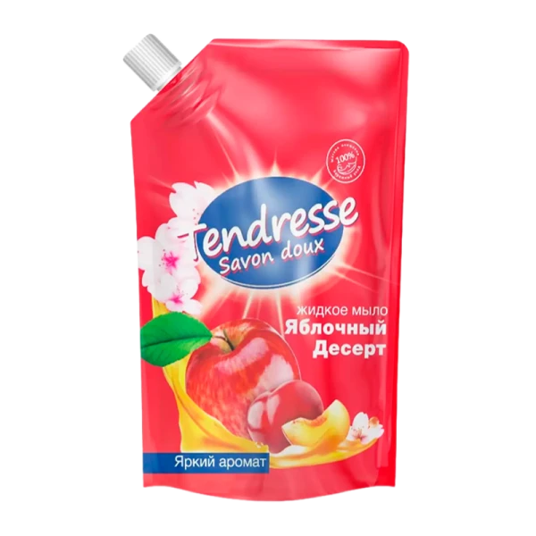 Жидкое мыло для рук Tendresse Яблочный десерт 1л дой-пак (1/6/90)