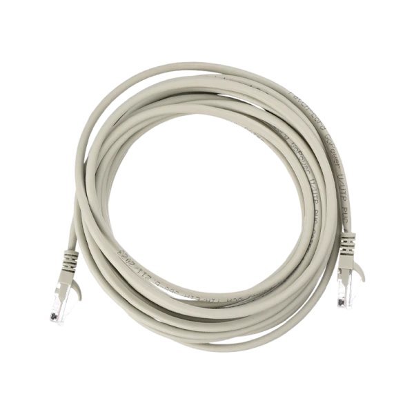 Патч-корд GoPower RJ-45 (m)-RJ-45 (m) 5.0м кат.5е ПВХ 26AWG CCA серый Premium Zip-Lock c подвесом