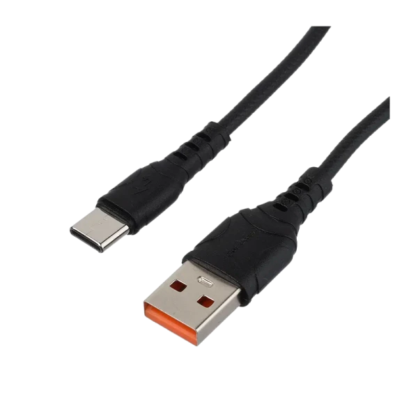 Кабель GoPower GP06T USB (m)-Type-C (m) 1.0м 2.4A ПВХ черный (1/200/800)