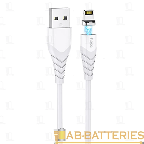 Кабель HOCO X63 USB (m)-Type-C (m) 1.0м 2.4A нейлон магнит белый (1/31/310)