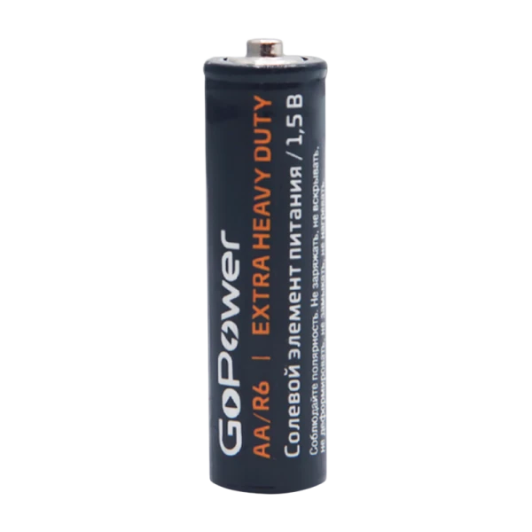 Батарейка GoPower R6 AA Shrink 4 Heavy Duty 1.5V (4/60/1200)
