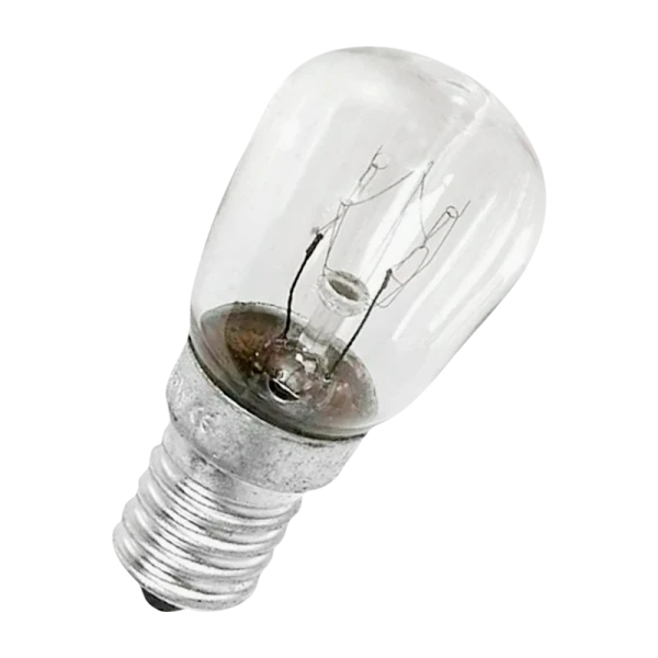 Лампа накаливания Makeeta Е12 10W 220-240V свеча для холодильников прозрачная (1/50)