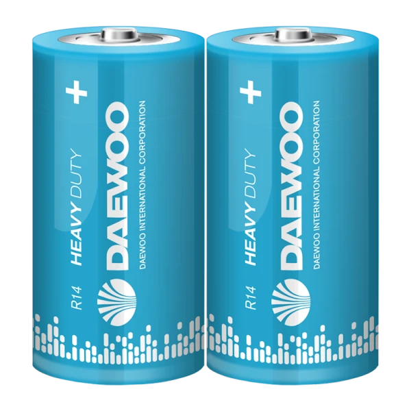 Батарейка Daewoo R14 C Shrink 2 Heavy Duty 1.5V (2/24/480)