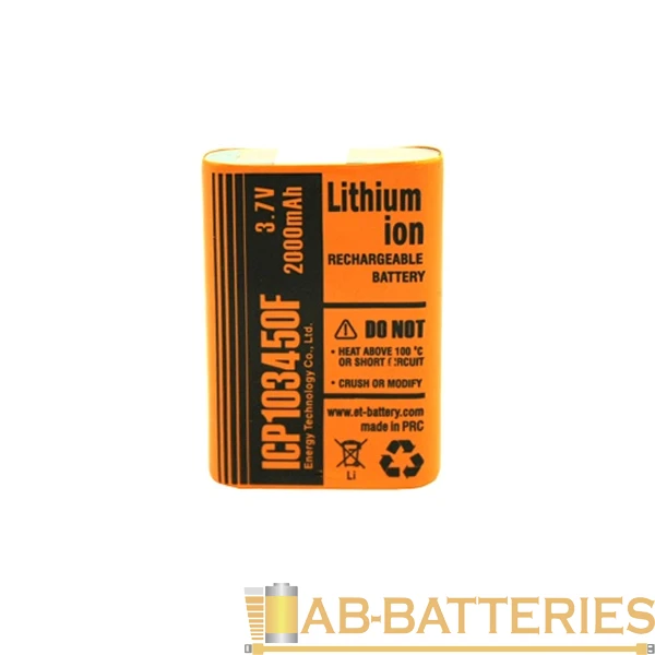 Аккумулятор ET ICP103450F 10.0*34.0*50.0, 2000mAh, Li-Ion