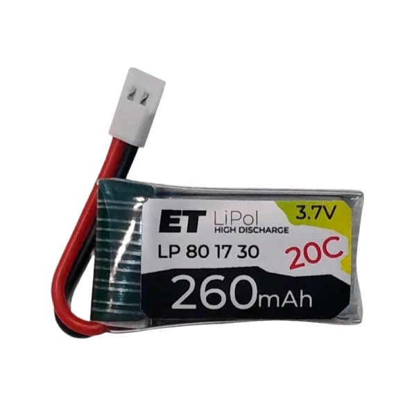 Аккумулятор ET LP801730-20CM Li-Pol, 3.7В, 260мАч (1/20)