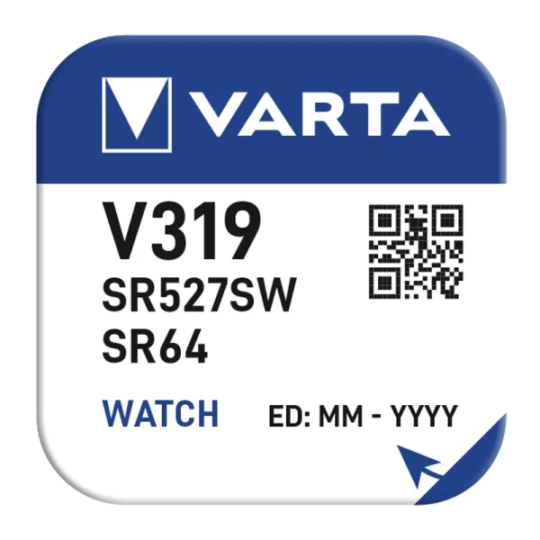 Батарейка Varta 319 (SR527SW) BL1 Silver Oxide 1.55V (1/10/100)