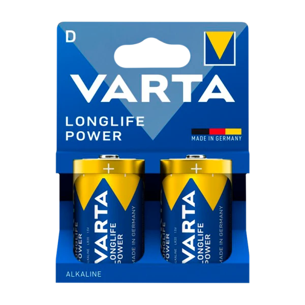 Батарейка Varta LONGLIFE POWER (HIGH ENERGY) LR20 D BL2 Alkaline 1.5V (4920) (2/20/100)