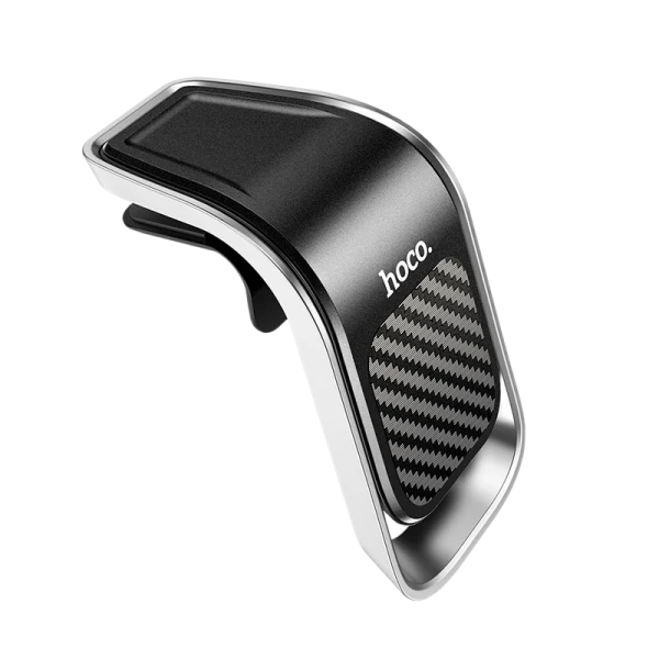 Держатель автомобильный HOCO CA74 в воздуховод магнит черный серебряный (1/182)