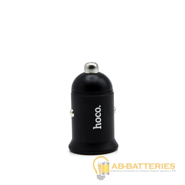 Автомобильное З/У HOCO Z30 2USB 3.1A черный (1/12/120)