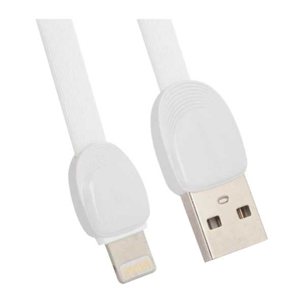 USB кабель REMAX Shell (IPhone 5/6/7/SE) RC-040I Белый, (1M, 2.1A) (35)