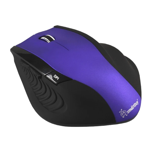Мышь беспроводная Smartbuy 613AG классическая USB фиолетовый черный (1/40)