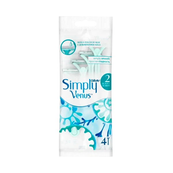 Бритва Gillette VENUS Simply 2 (Satin Care) 2 лезвия ENG 4шт.