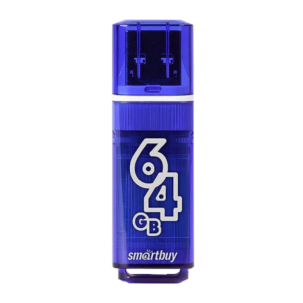 Флеш-накопитель Smartbuy Glossy 64GB USB3.0 пластик синий