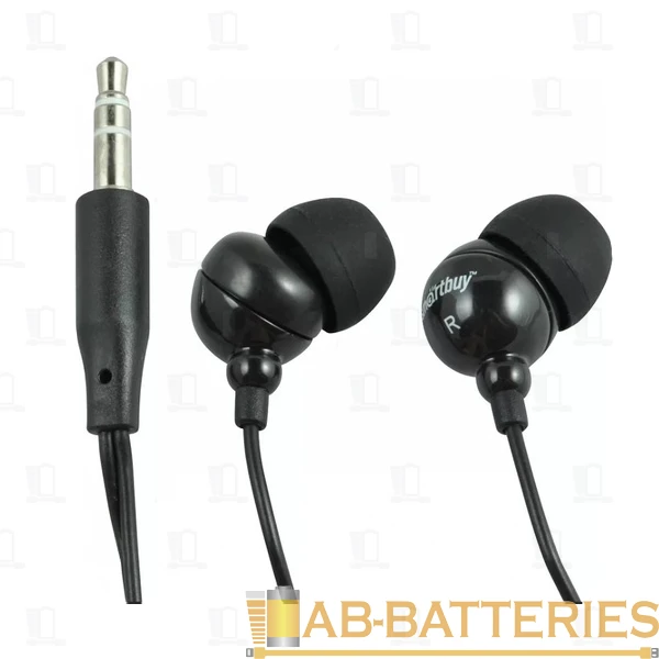 Наушники внутриканальные Smartbuy Color Trend черный (1/20/320)