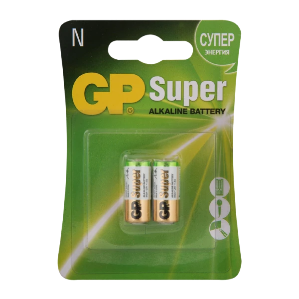 Батарейка GP Super LR1 N BL2 Alkaline 1.5V (2/20/160)