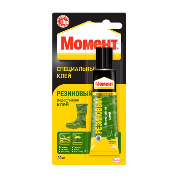 Клей Момент РЕЗИНОВЫЙ специальный 125мл BL1 (1/6/48)