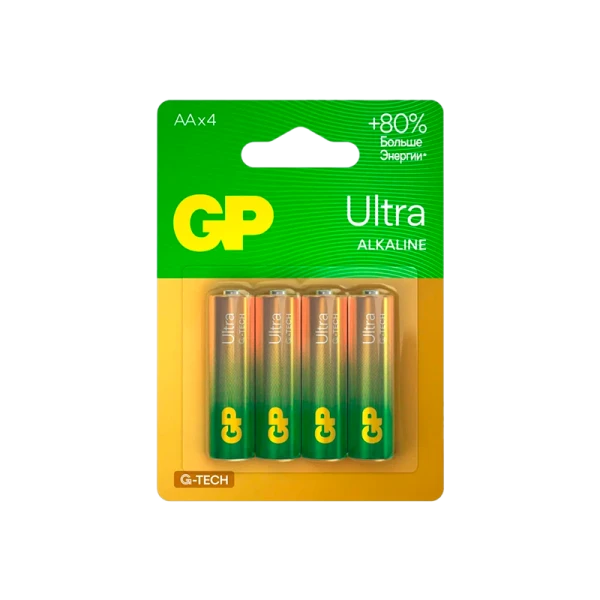Батарейка GP ULTRA G-Tech LR6 AA BL4 Alkaline 1.5V (4/40/160) R