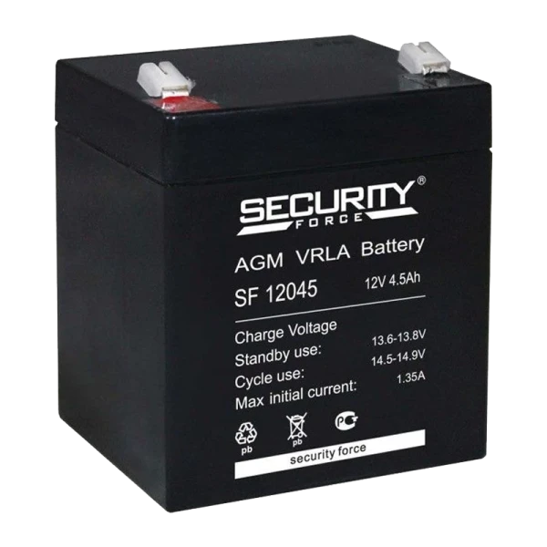 Аккумулятор свинцово-кислотный Optimus OP 12045 12V 4.5Ah (1/10)