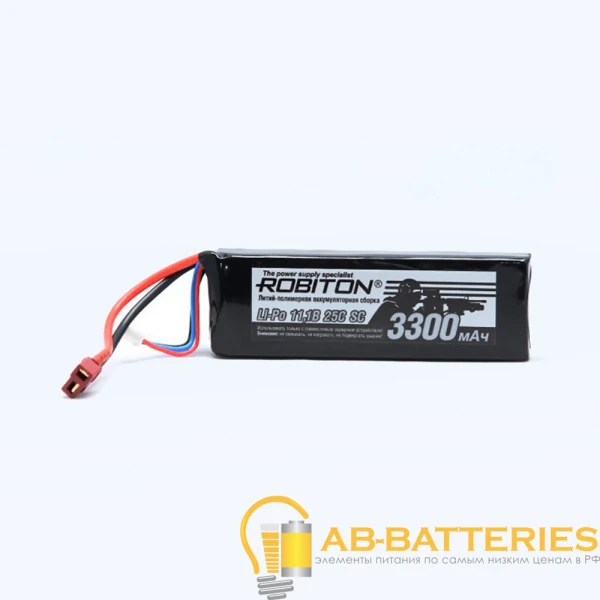 Аккумуляторная сборка ROBITON LP-STB3-3300 Lipo 11.1В 3300мАч (1/30)