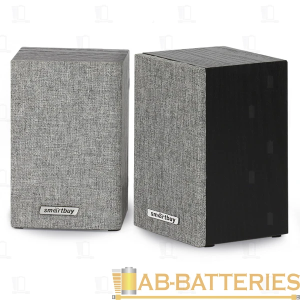 Колонки 2.0 Smartbuy FUSION 6W USB+Jack 3.5мм серый (1/20)