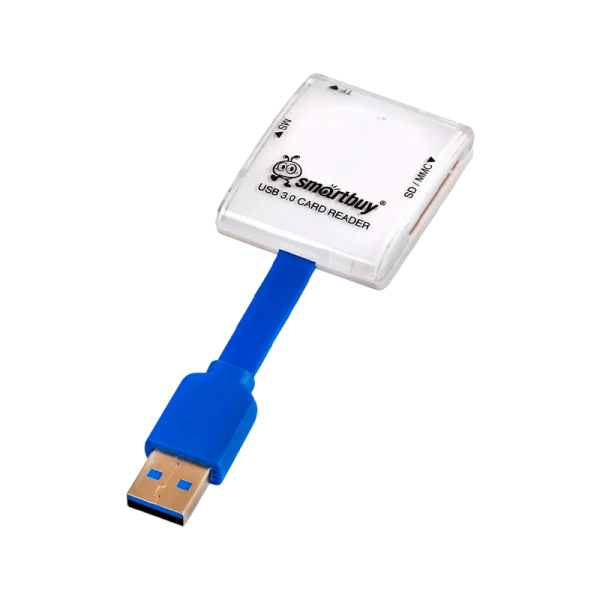 Картридер Smartbuy 700 USB3.0 SD/microSD/MS/M2 белый (1/20)