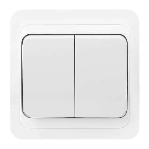 Выключатель Smartbuy 2-клавишный 10А белый "Марс" (SBE-02w-10-SW2-0)