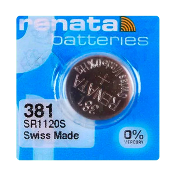 Батарейка Renata 381 (SR1120SW) Silver Oxide 1.55V (1/10/100)