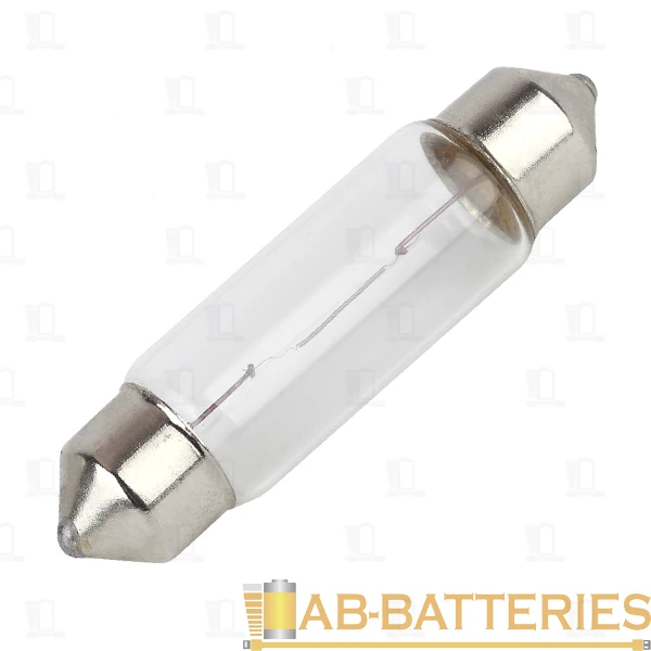 Лампа галогенная ЭРА C10W SV8.5 10W 12V для освещение салона, номерного знака (1/10/5000)