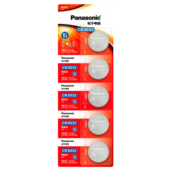 Батарейка Panasonic Power Cells CR2032 BL5 Lithium 3V CN (Китай) (5/100/500)
