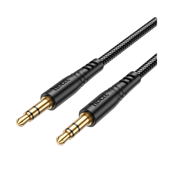 Кабель AUX HOCO UPA24 Jack 3.5mm (m)-Jack 3.5mm (m) 1.0м нейлон черный (1/420)
