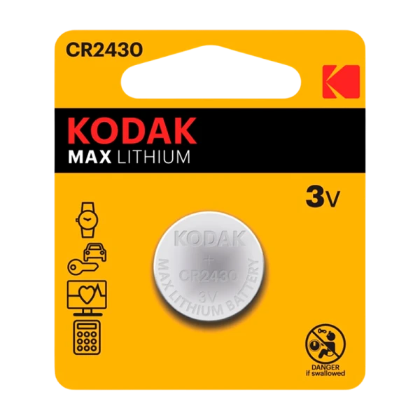 Батарейка Kodak MAX CR2430 BL1 Lithium 3V (1/60/240/42000)