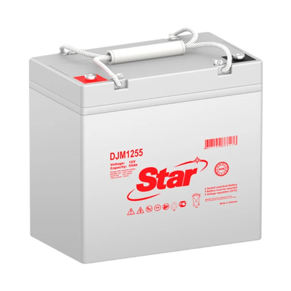 Аккумулятор свинцово-кислотный STAR DJM1255 12V 55Ah