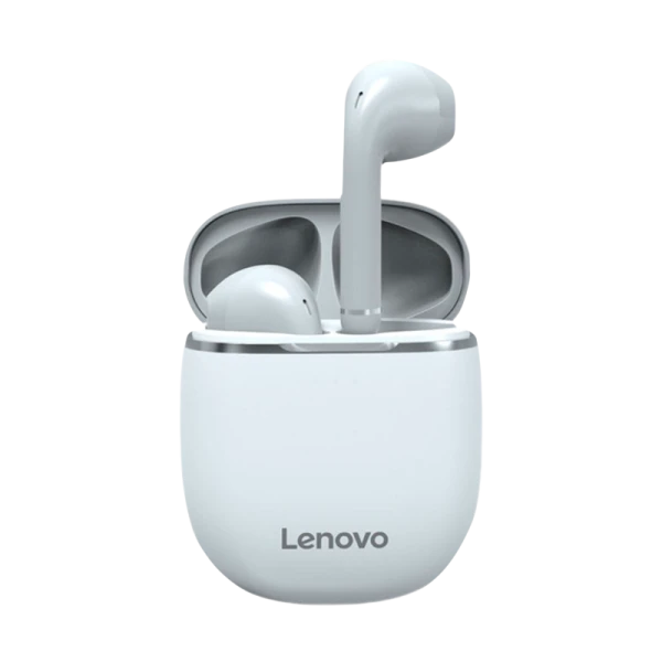 Наушники вставные Lenovo H12 bluetooth 5.1 с микр. серебряный белый