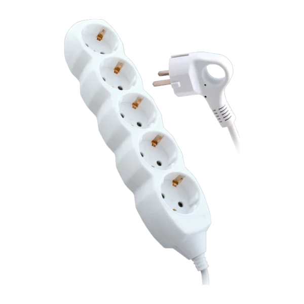 Удлинитель Старт S 5р.С/З 10A 3.0м IP20 белый (1/20)