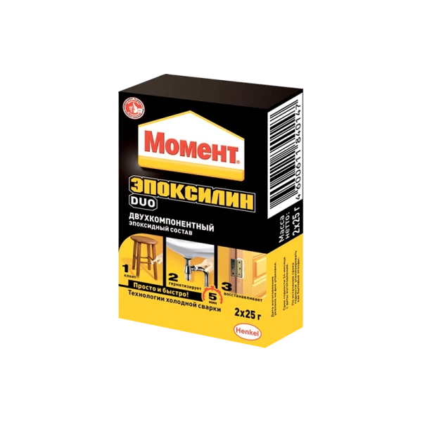 Клей Момент DUO эпоксидный 25г двухкомпонентный (1/12/48)