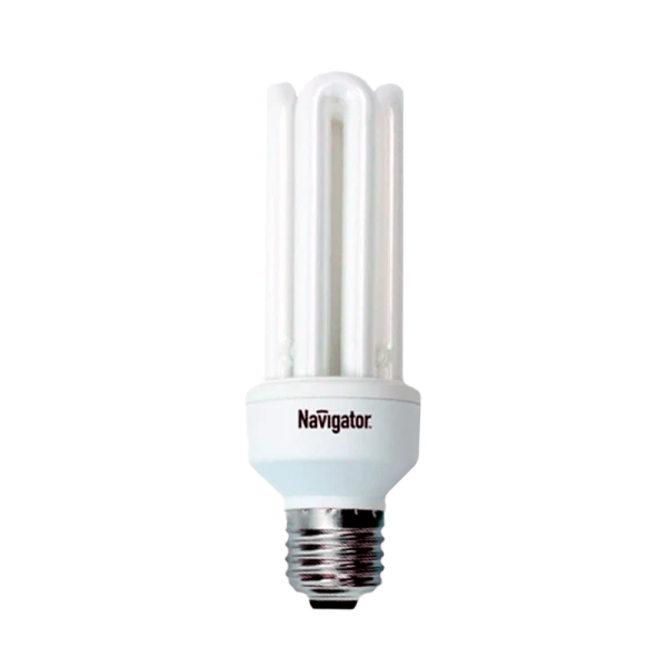 Лампа люминесцентная Navigator 4U E27 25W 4000К 220-240V U-образная (1/12/60)