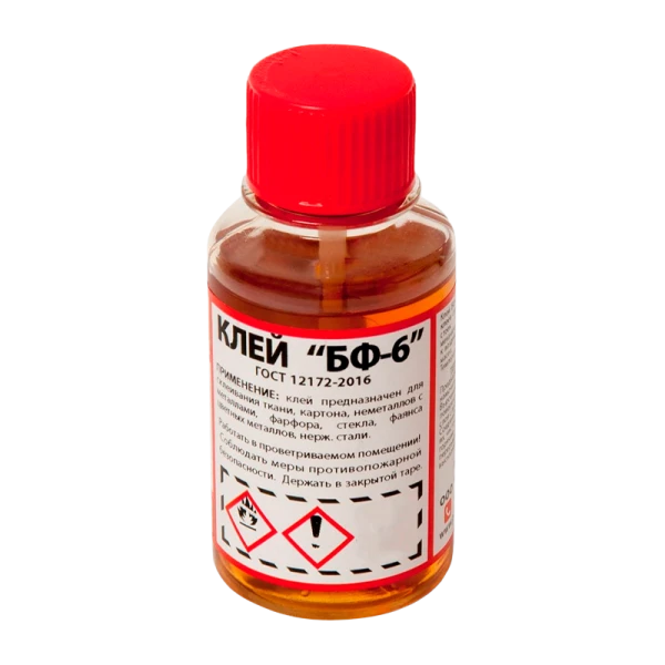 Клей Новбытхим БФ-6 ГОСТ 12172-2016 100мл флакон с кистью