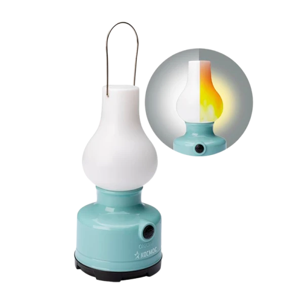 *Фонарь туристический Космос 603B 3W LED от батареек IP54 2 режима белый голубой (1/30/60) 